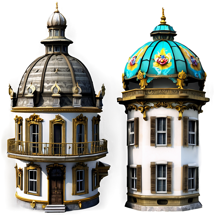 Baroque Houses Png Cle31 PNG Image