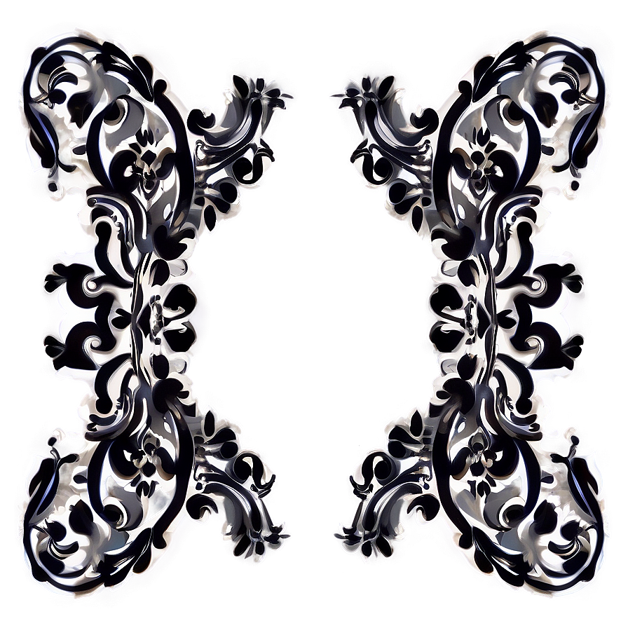 Baroque Pattern Design Png Gcx23 PNG Image