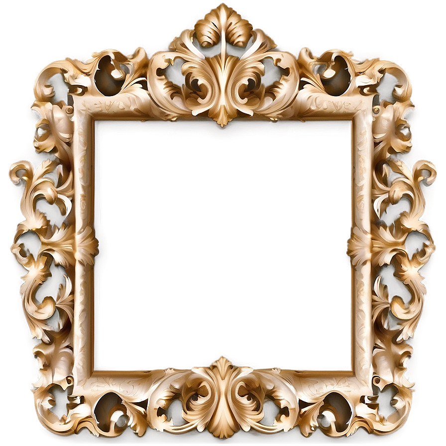 Baroque Photo Frame Png Ate25 PNG Image