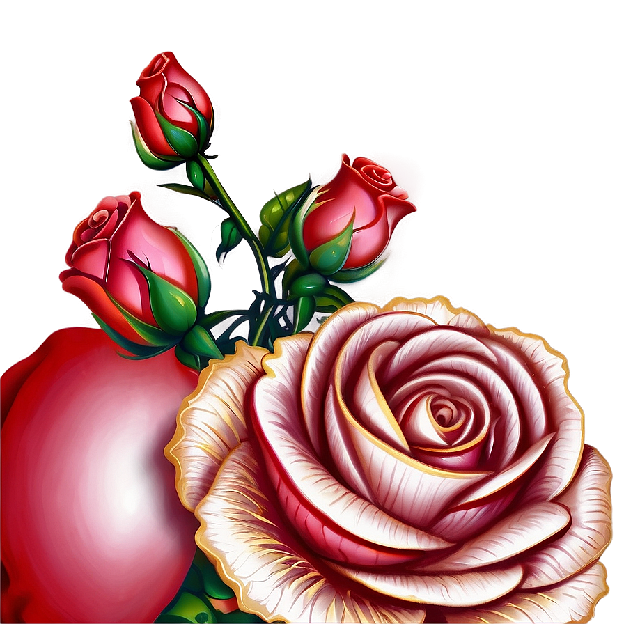 Baroque Rose Tattoo Draft Png 6 PNG Image