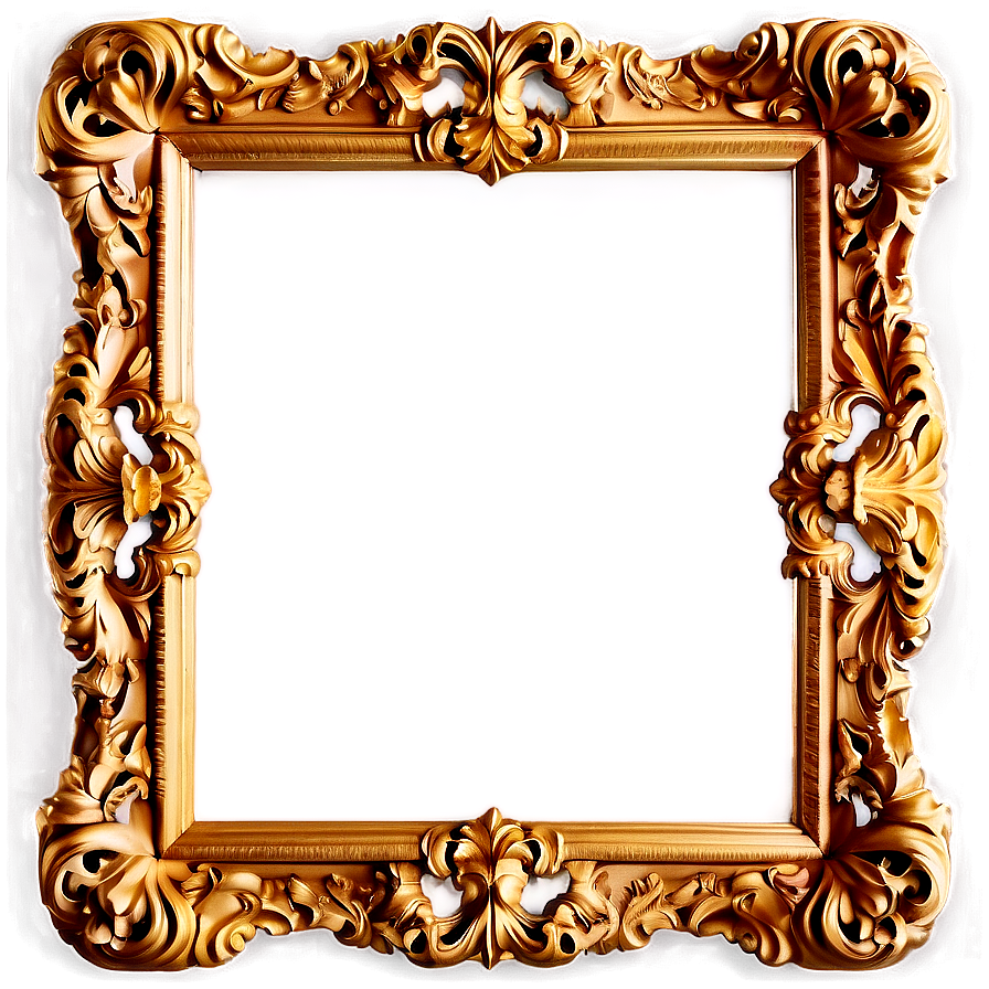 Baroque Style Mirror Frame Png Dkg79 PNG Image