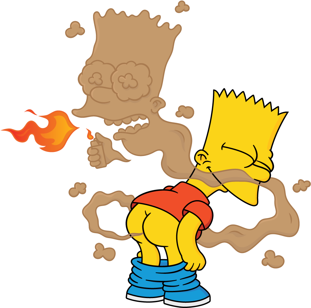 Bart Simpson Mischievous Prank PNG Image