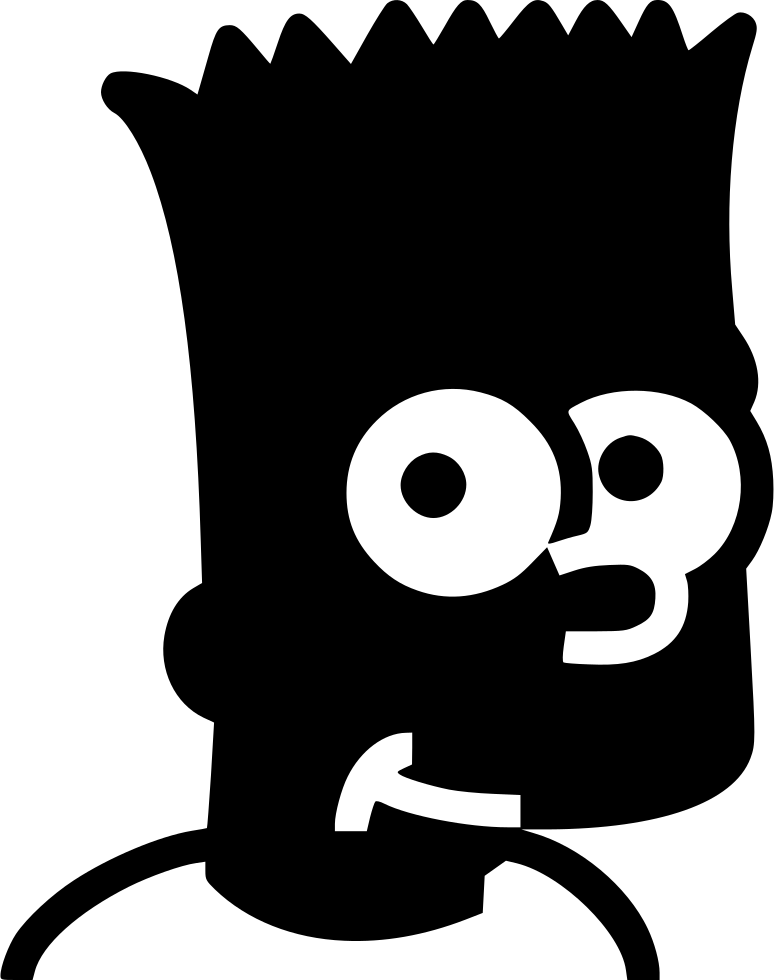 Bart Simpson Silhouette PNG Image