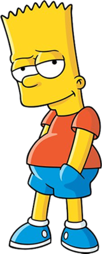 Bart Simpson Standing Casually PNG Image