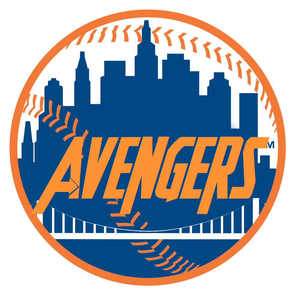 Baseball Avengers Mashup Logo PNG Image