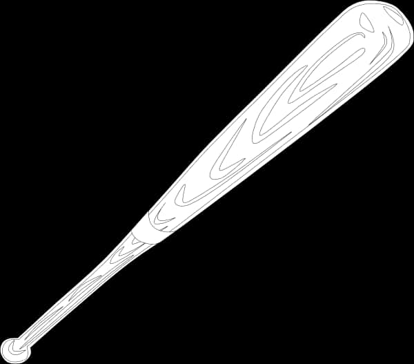 Baseball Bat Outline PNG Image