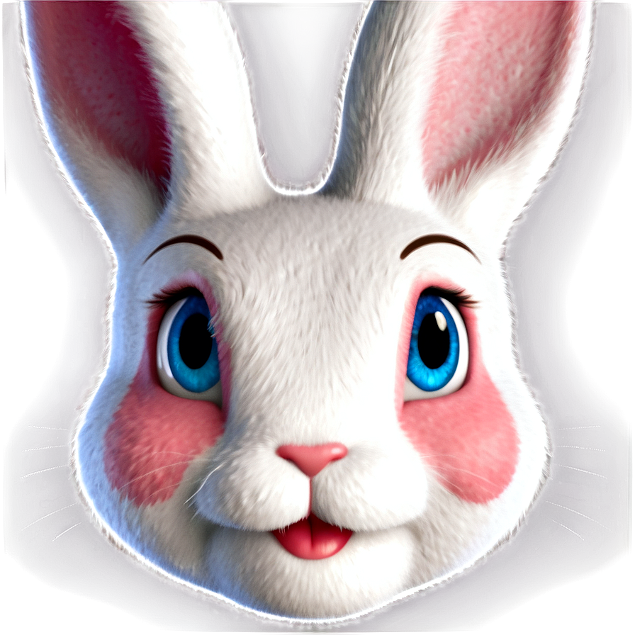 Bashful Bunny Face Png Exc PNG Image