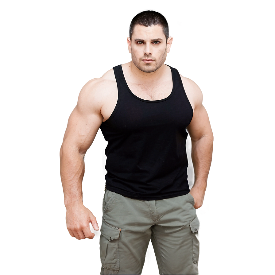 Basic Black Tank Top Png Uij PNG Image