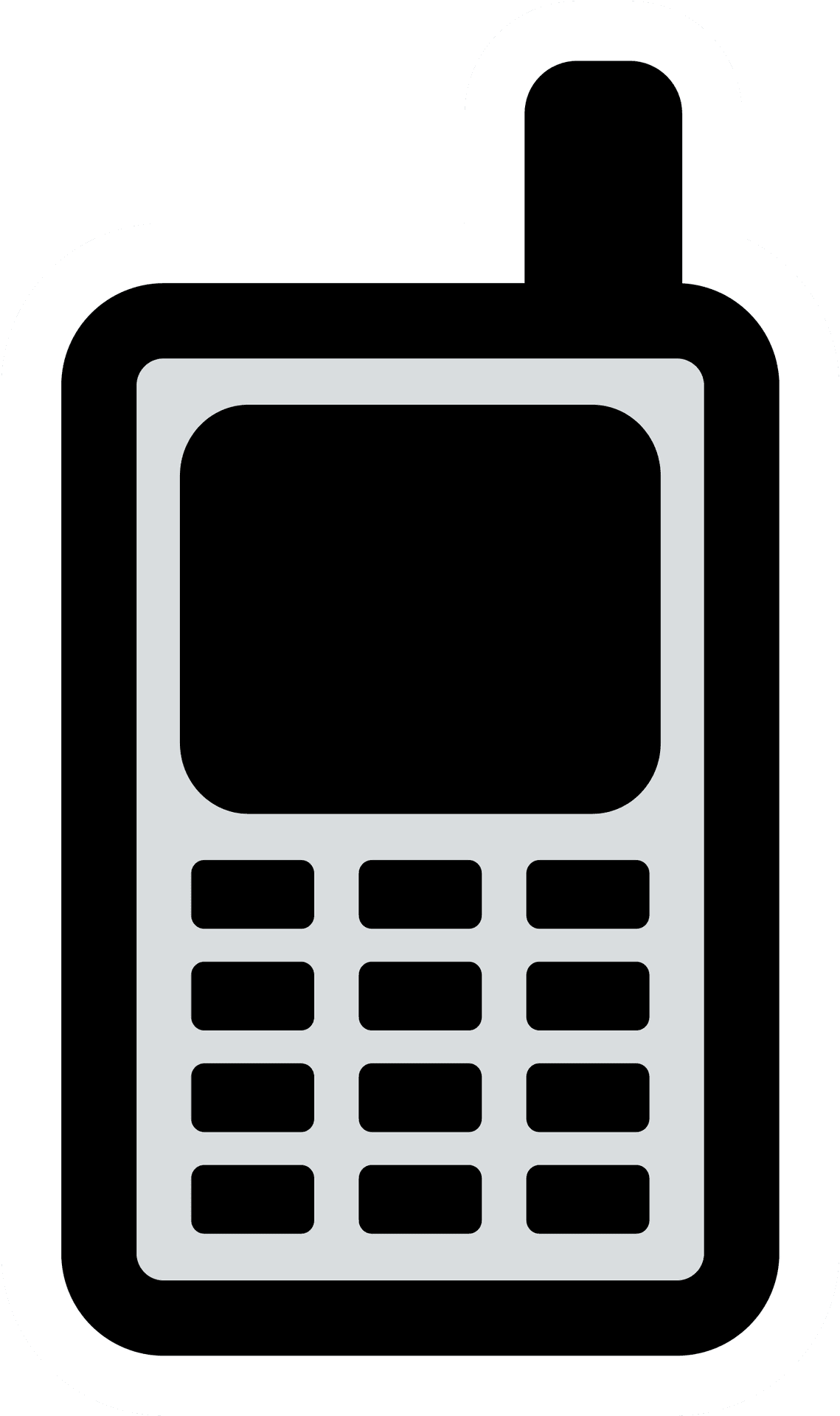 Basic Mobile Phone Clipart PNG Image