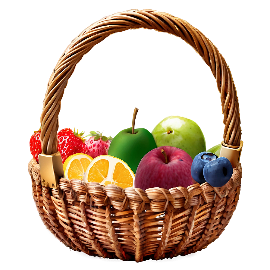 Basket Of Fruits Png Tmt57 PNG Image