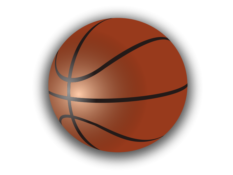 Basketball Icon Dark Background PNG Image