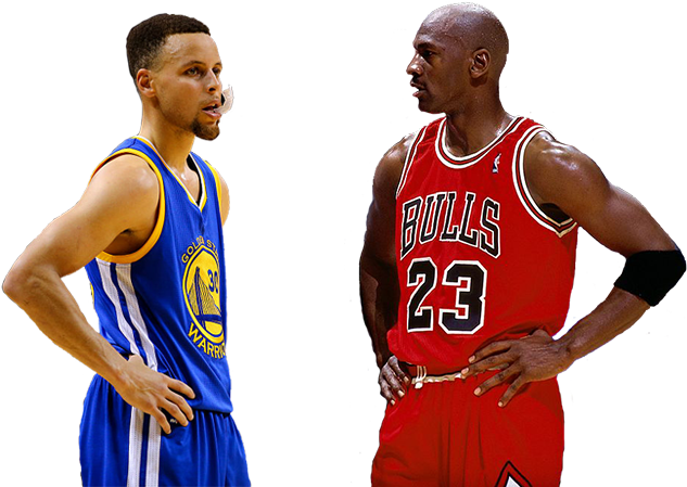 Basketball Legends Faceoff PNG Image