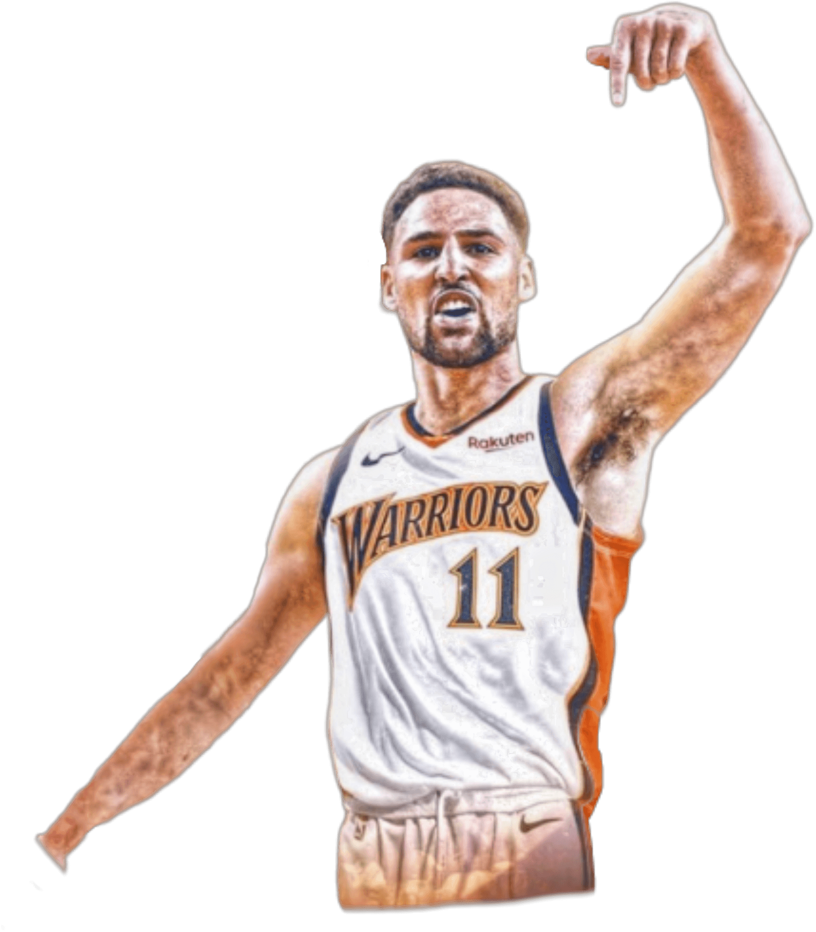 Basketball Player Celebration Gesture PNG Image