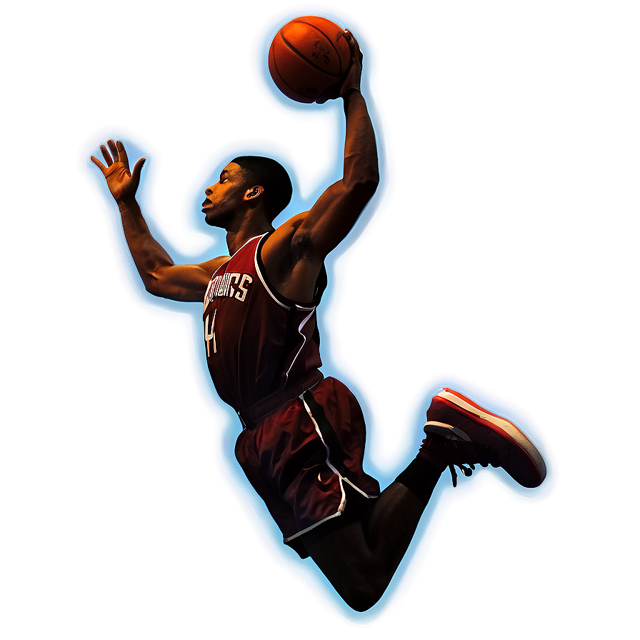 Basketball Player Silhouette Dunk Png Pvc36 PNG Image