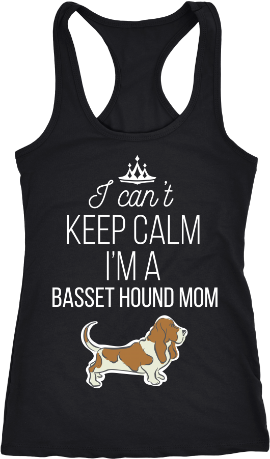 Basset Hound Mom Tank Top PNG Image