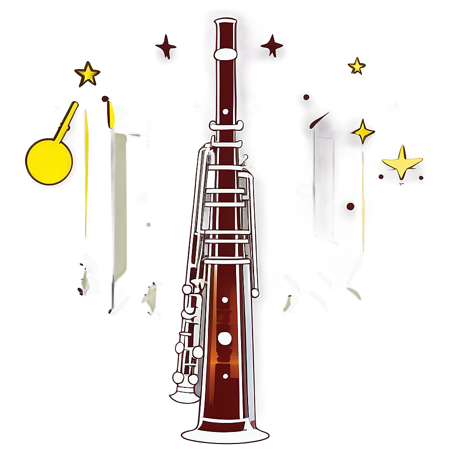 Bassoon Line Art Png Ltu10 PNG Image