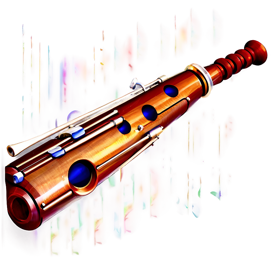 Bassoon On Blue Png Kmg PNG Image