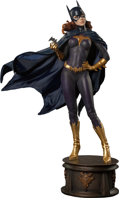 Batgirl Statue Pose PNG Image