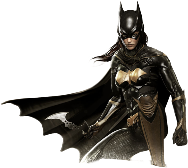 Batgirlin Action Pose PNG Image