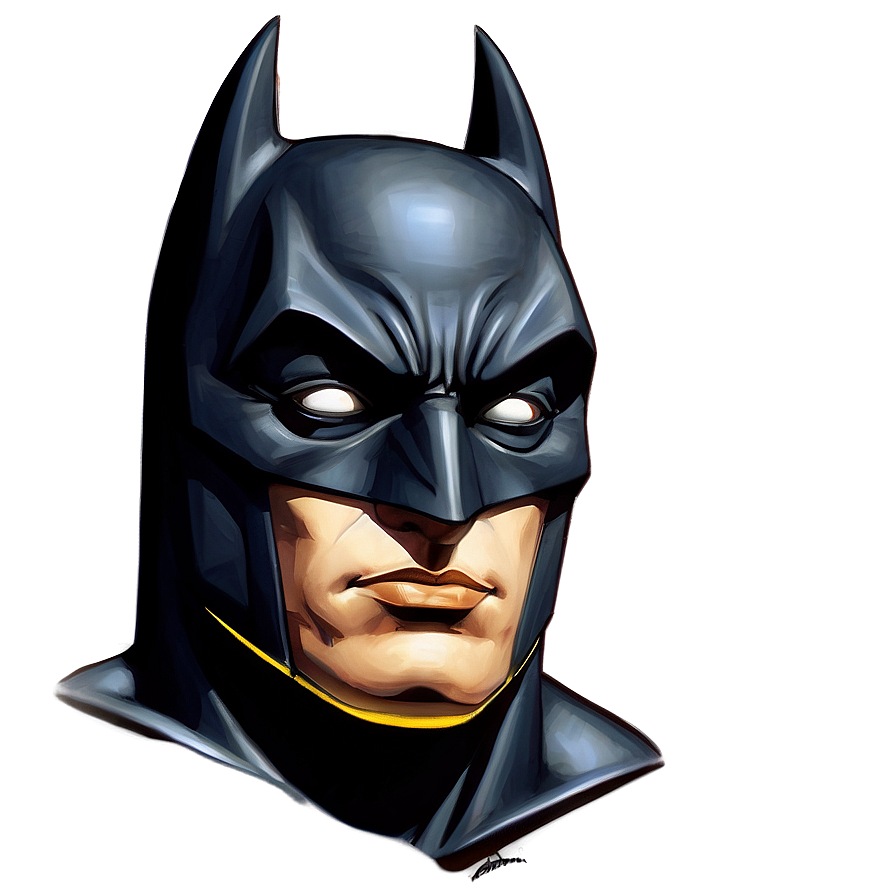 Batman Cartoon Portrait Png Bcj96 PNG Image