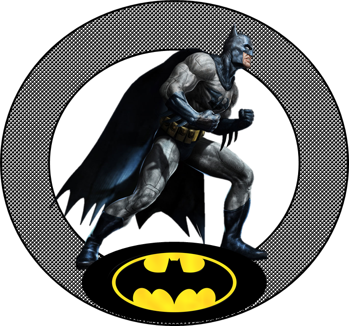 Batman In Action Logo PNG Image