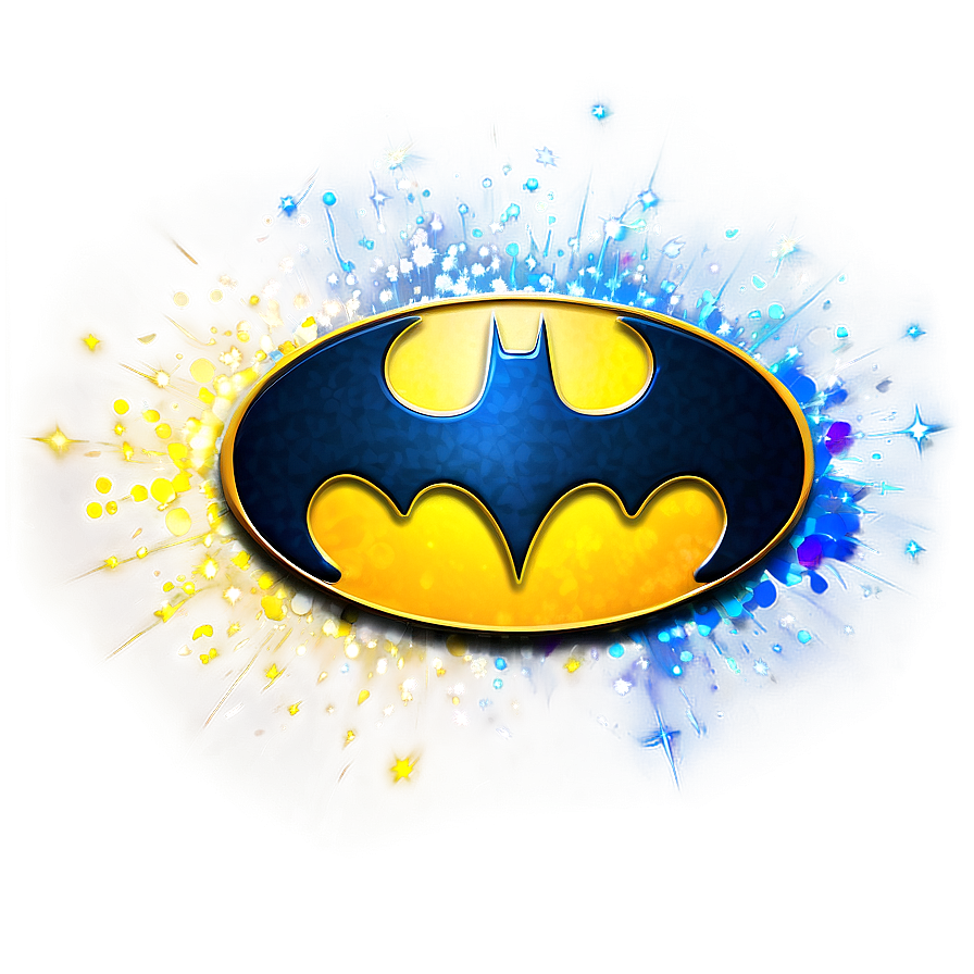 Batman Logo With Sparkles Png Rqd PNG Image