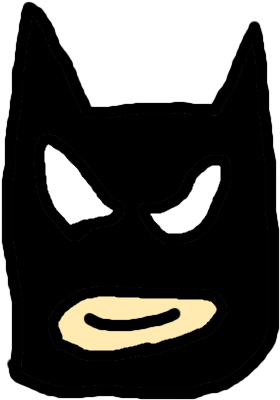 Batman Mask Illustration.png PNG Image