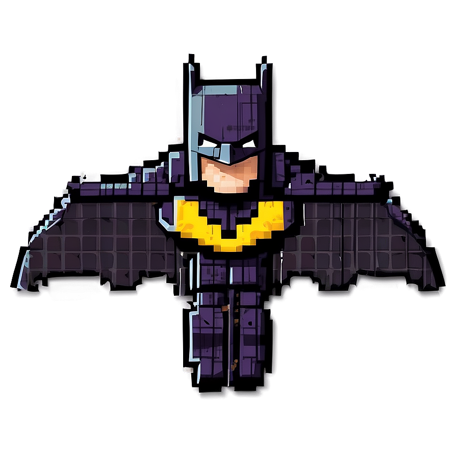 Batman Pixel Art Png Pun PNG Image