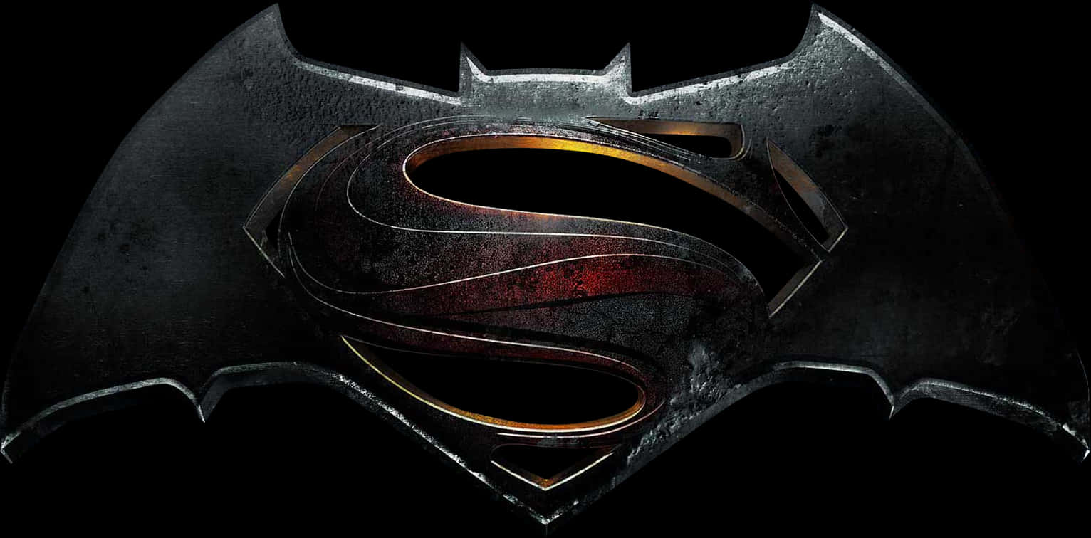 Batman_vs_ Superman_ Logo_ Fusion PNG Image