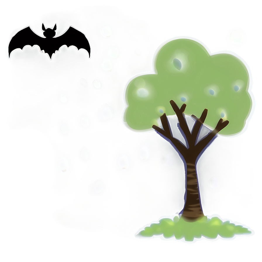 Bats Over Spooky Tree Png 63 PNG Image