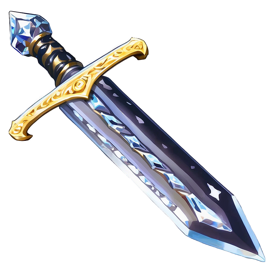 Battle-ready Diamond Sword Png Esi PNG Image