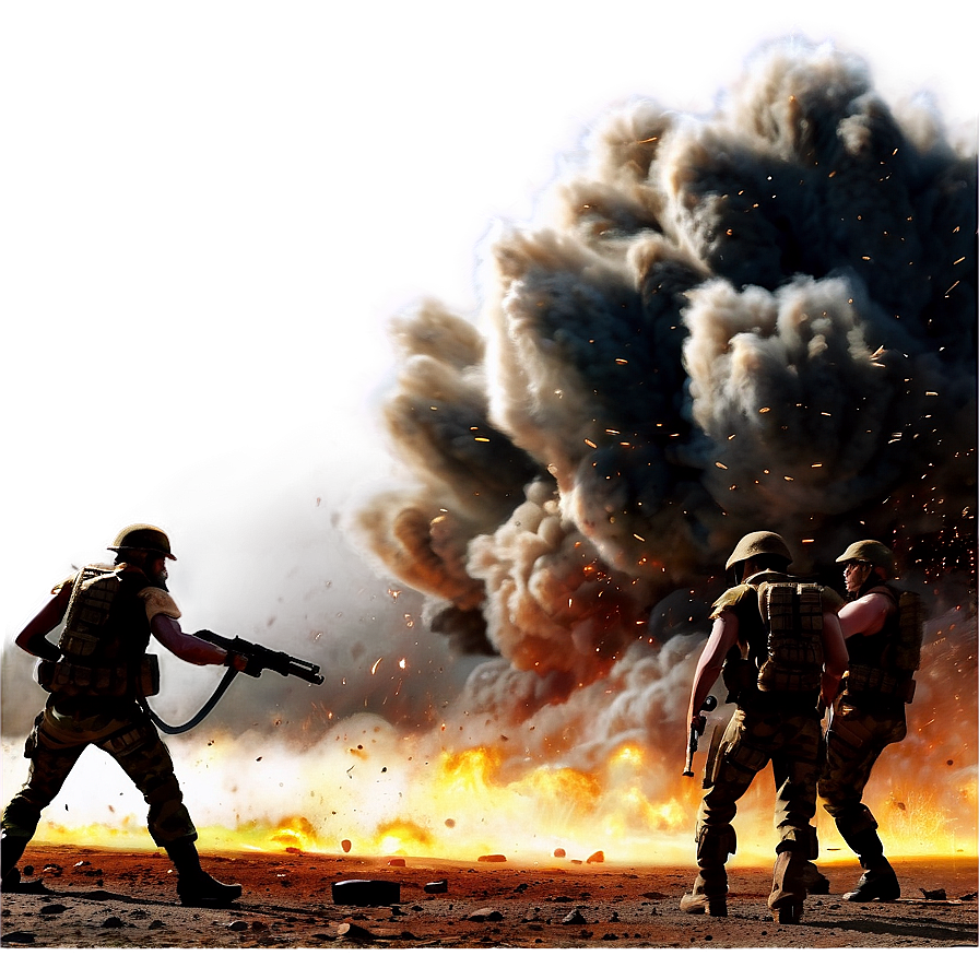 Battle Scene Explosion Png Vbo49 PNG Image