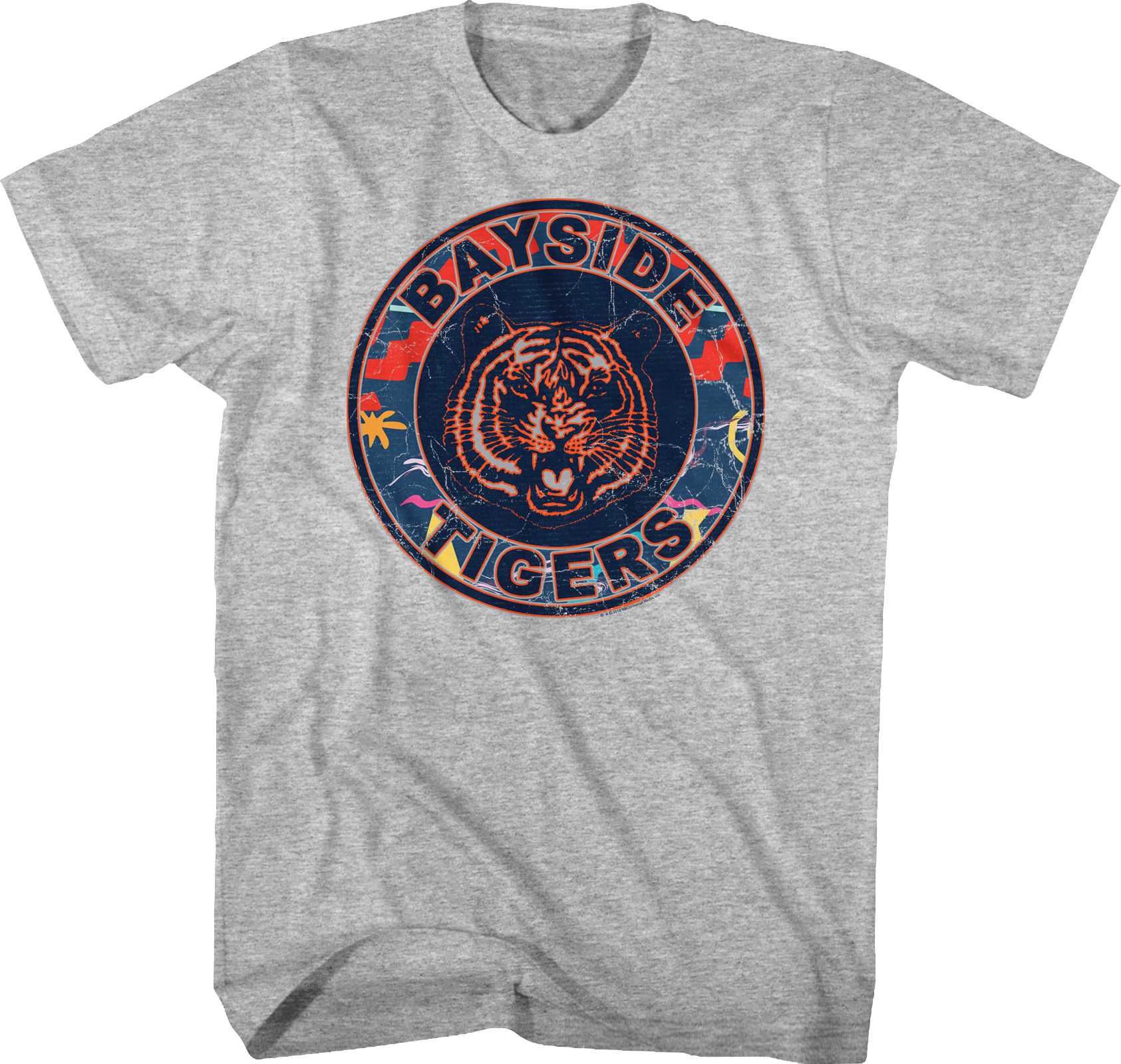 Bayside Tigers Vintage T Shirt Design PNG Image