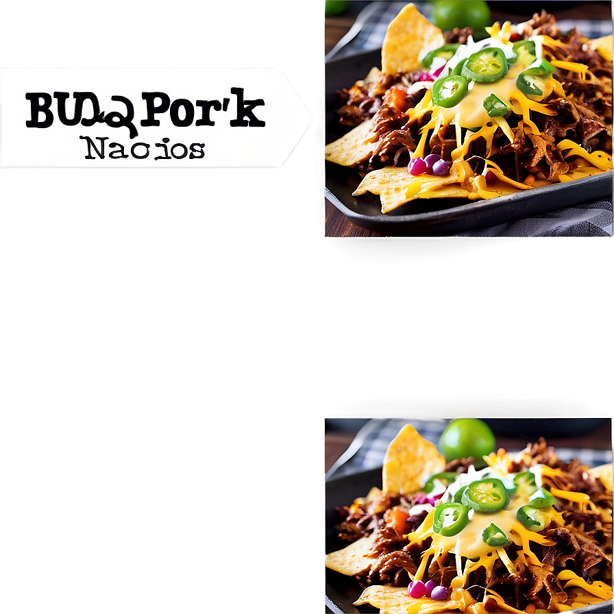 Bbq Pulled Pork Nachos Png 06122024 PNG Image