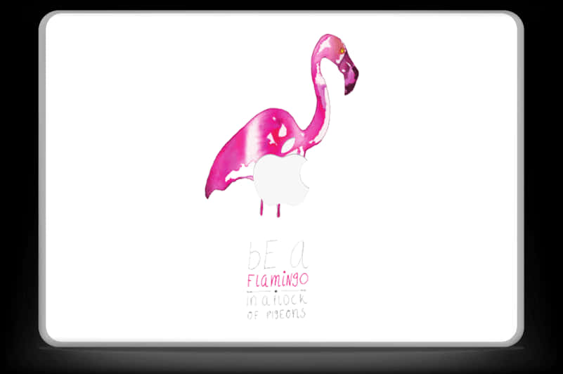 Be A Flamingo Inspirational Quote PNG Image