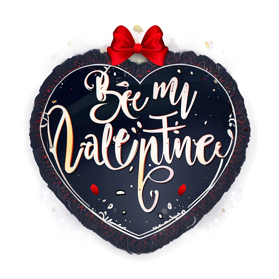 Be My Valentine Calligraphy Png 52 PNG Image