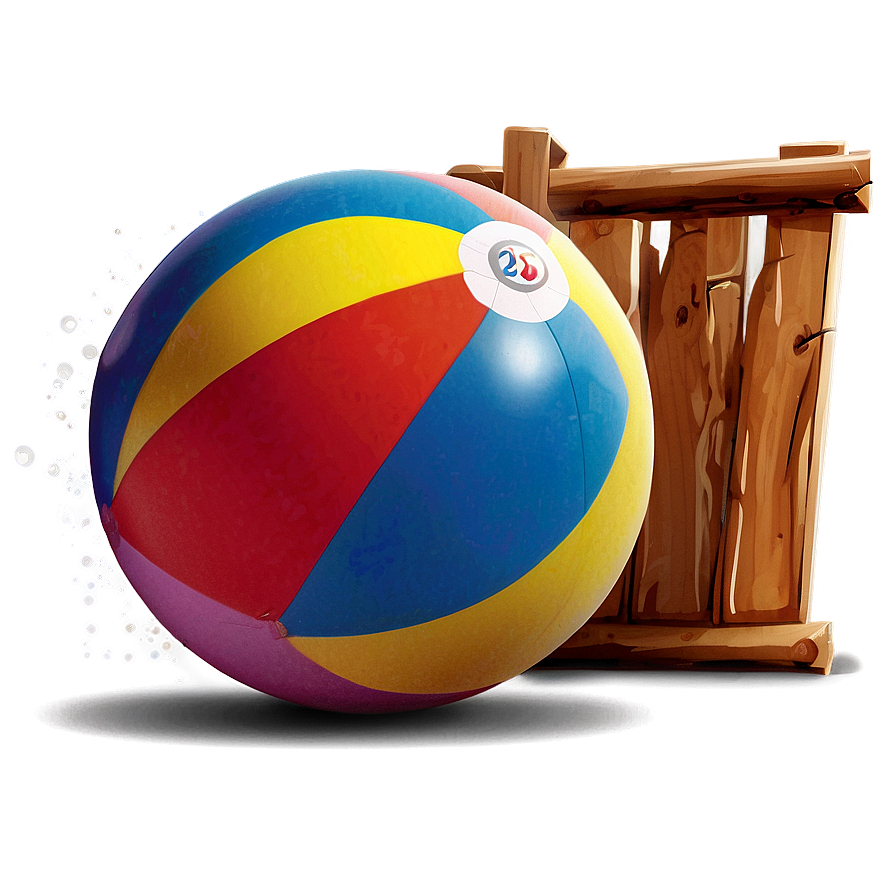 Beach Ball Art Png Iej96 PNG Image