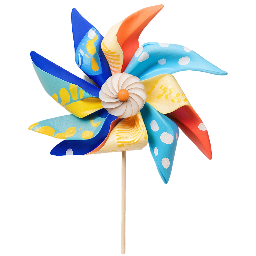 Beach Day Pinwheel Png Cdq PNG Image