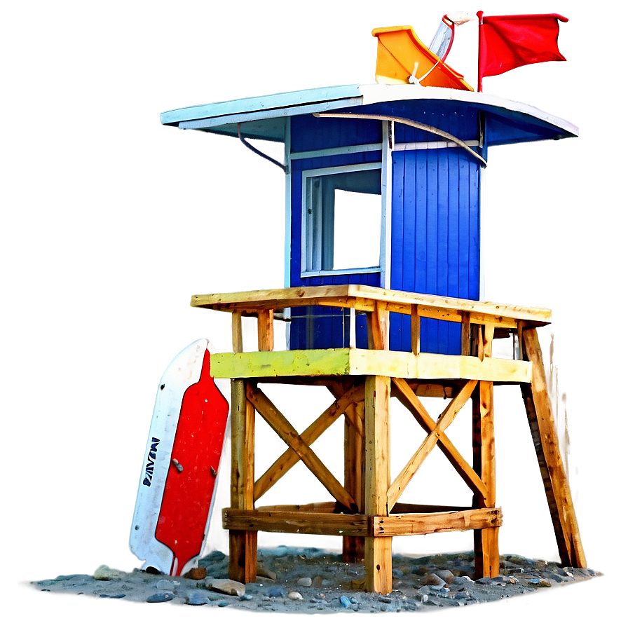 Beach Lifeguard Stand Png Svf PNG Image