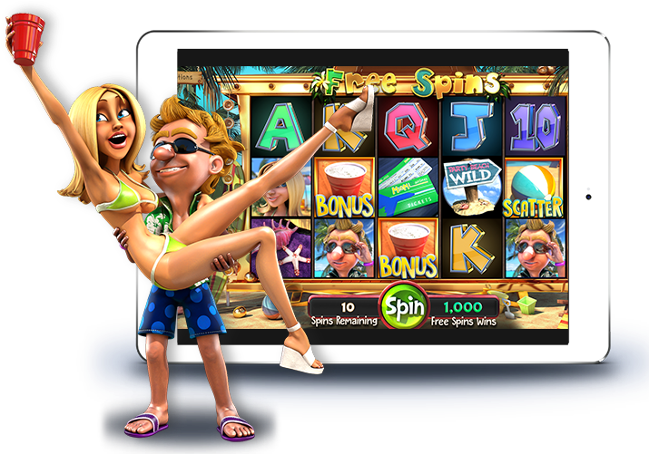 Beach Party Slot Game Characters PNG Image