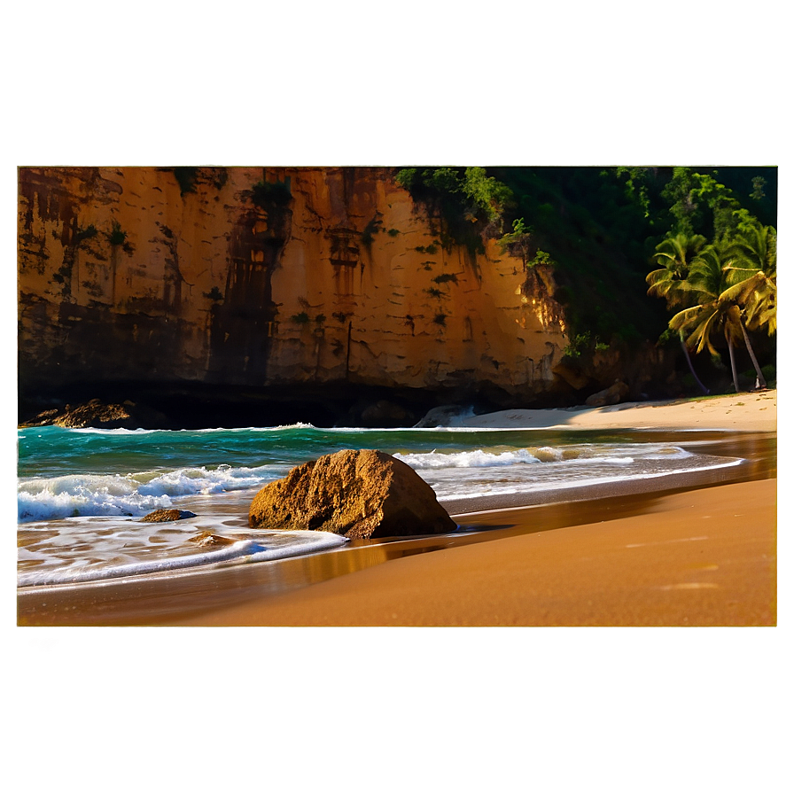 Beach Sand And Cliffs Png Dyi90 PNG Image