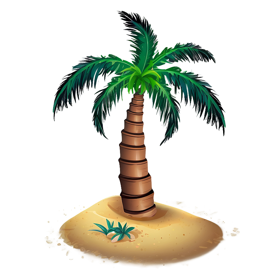 Beach Sand Palm Tree Png Lwy PNG Image