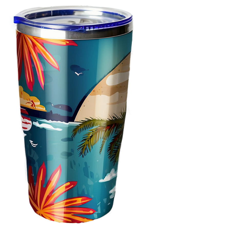 Beach Tumbler Cup Png Vmf PNG Image