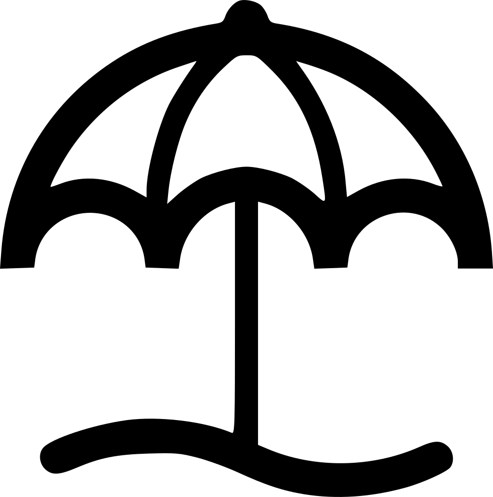 Beach Umbrella Icon PNG Image