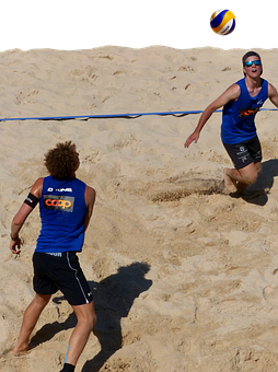 Beach Volleyball Action Shot.jpg PNG Image