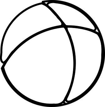 Beach Volleyball Icon Blackand White PNG Image