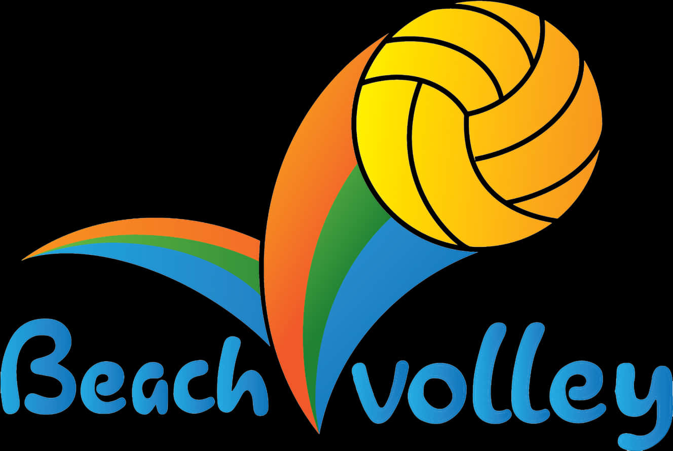 Beach Volleyball Logo PNG Image