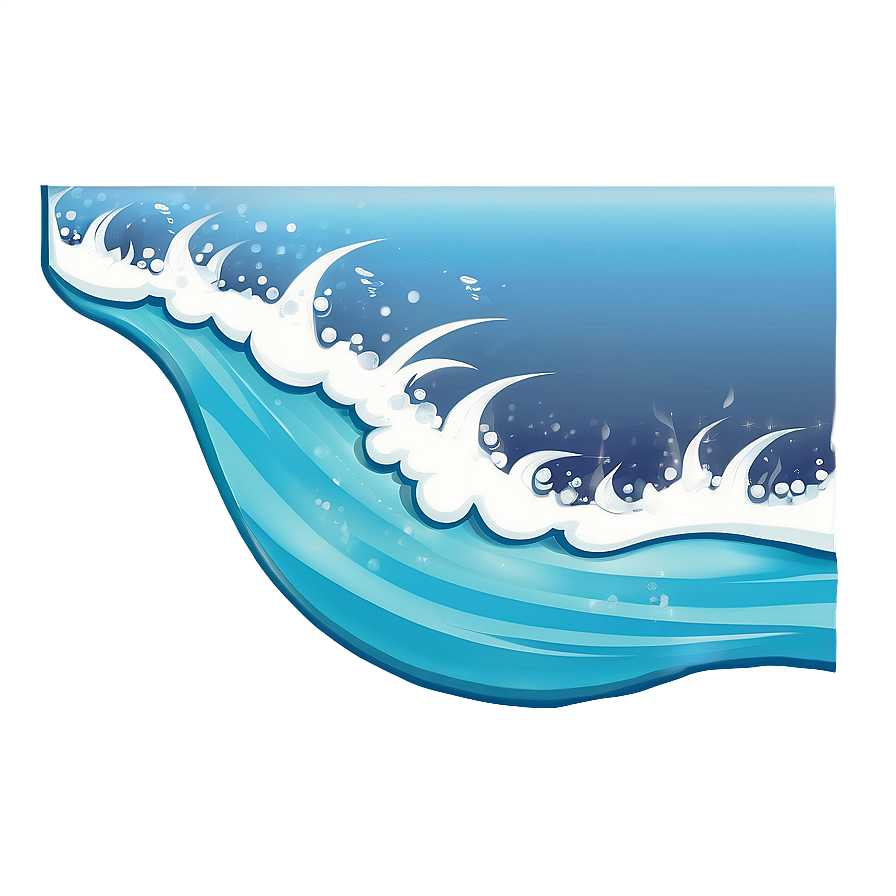 Beach Wave Emoji Png Seu87 PNG Image