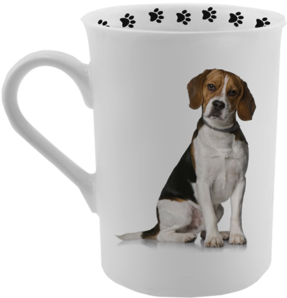 Beagle Print Coffee Mug PNG Image