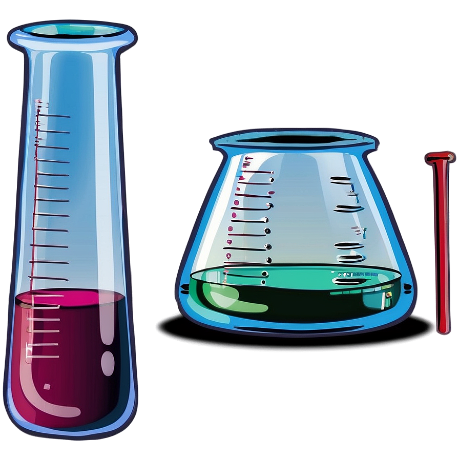 Beaker And Test Tube Png Dxq PNG Image